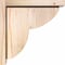Ekena Millwork Crestline Smooth Corbel w/Backplate, Douglas Fir, 5 1/2"W x 12"D x 12"H COR06X12X12CRE01SDF - alternate 3
